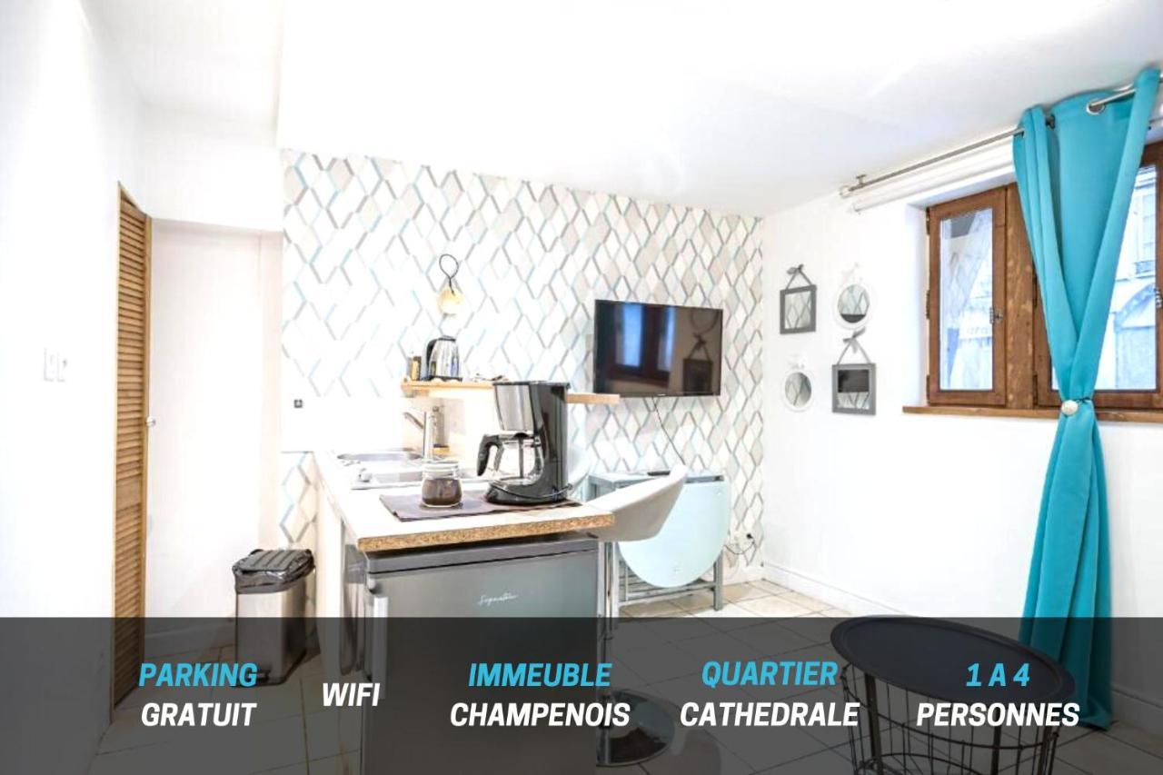 Quartier Cathedrale Centre, Wifi Et Parking - Zen Appart Troyes Buitenkant foto