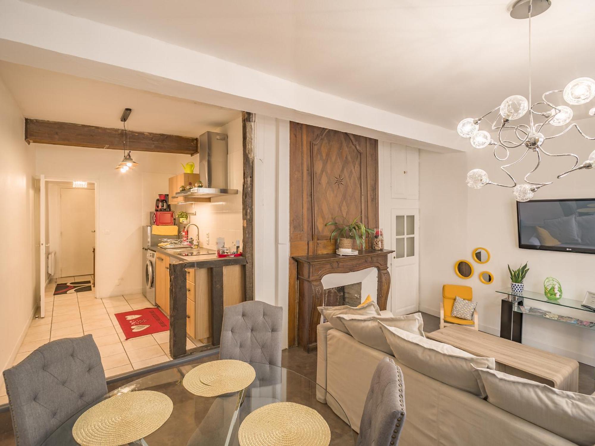 Quartier Cathedrale Centre, Wifi Et Parking - Zen Appart Troyes Kamer foto